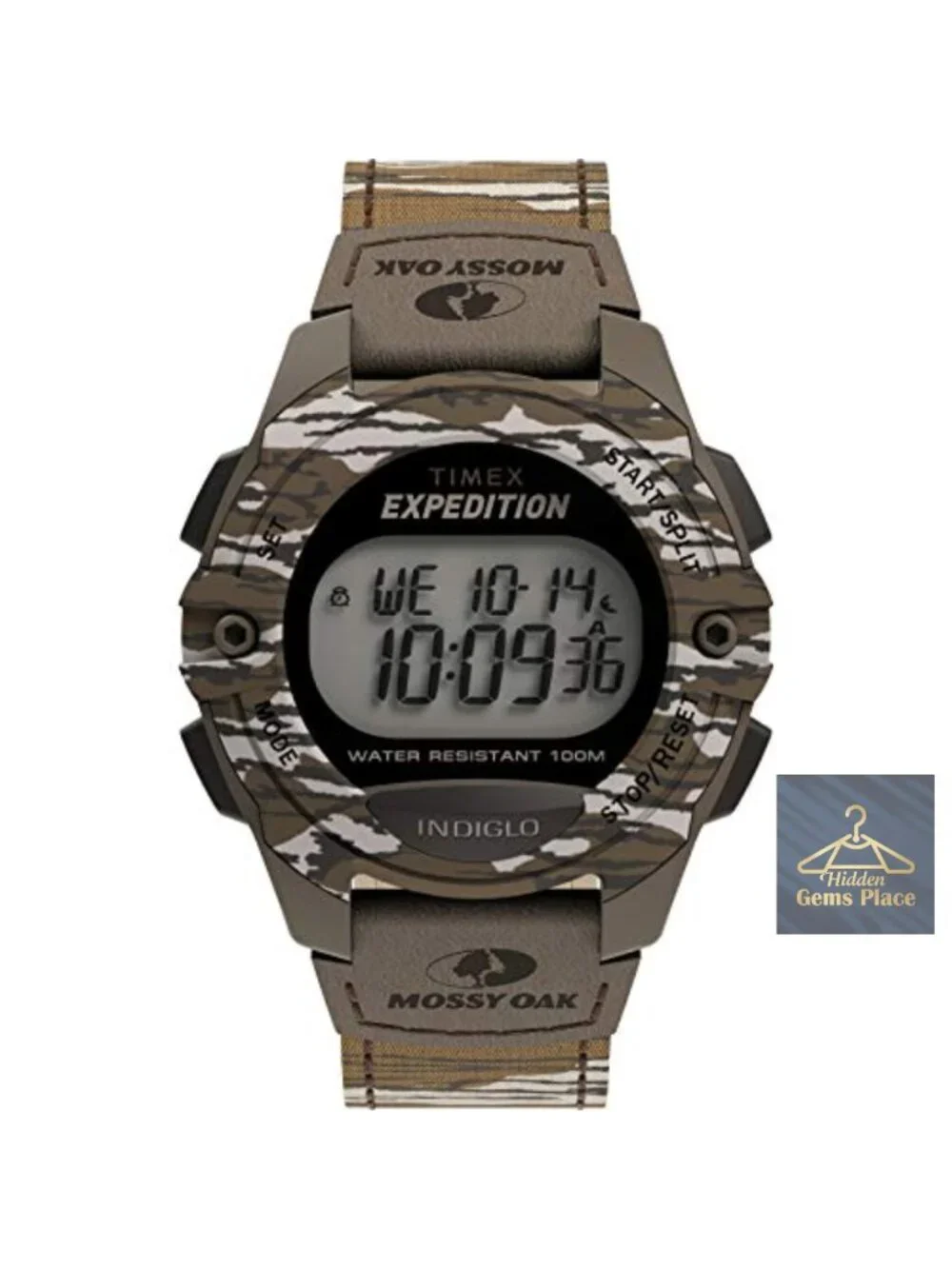 Men's Expedition Digital Watch Quartz Chronograph Alarm Timer 100m Water